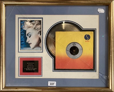 Lot 63 - MADONNA SHOP DISPLAYS / FRAMED ITEMS.