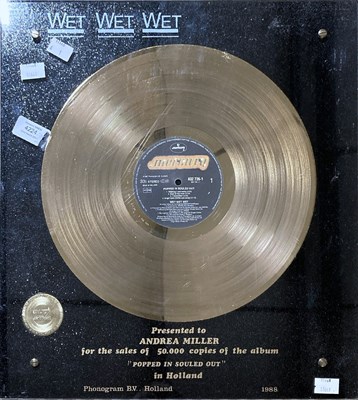 Lot 160 - 80'S POP PRESENTATION AWARDS - MICHAEL JACKSON / TINA TURNER / WET WET WET