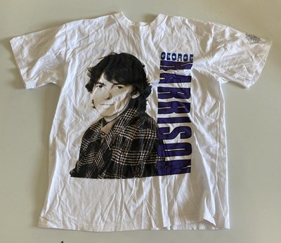 Lot 485 - GEORGE HARRISON T-SHIRT, PROGRAMME AND CONCERT PASS.