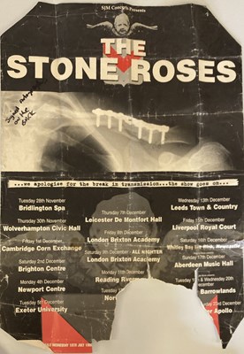 Lot 200 - IAN BROWN STAGE WORN SNOOD AND SIGNED POSTER.