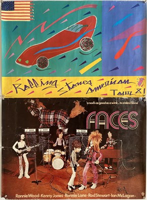 Lot 279 - 1970S POSTERS - FACES/ ROLLING STONES ETC.
