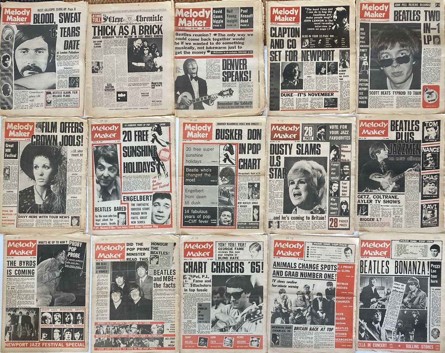 Lot 94 - MUSIC MAGAZINES - 1960S AND 1970S INC NME / RECORD MIRROR ETC.
