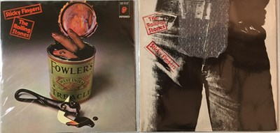 Lot 1240 - THE ROLLING STONES - STICKY FINGERS LPs (ORIGINAL UK AND SPANISH COPIES)