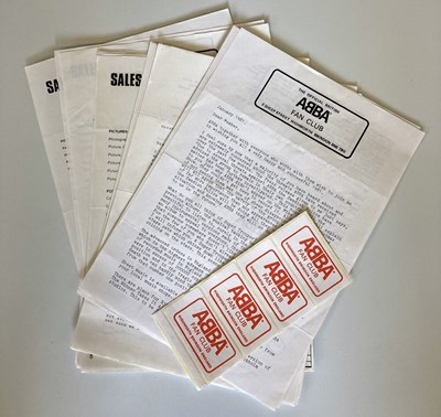 Lot 75 - ABBA FAN CLUB PACK.