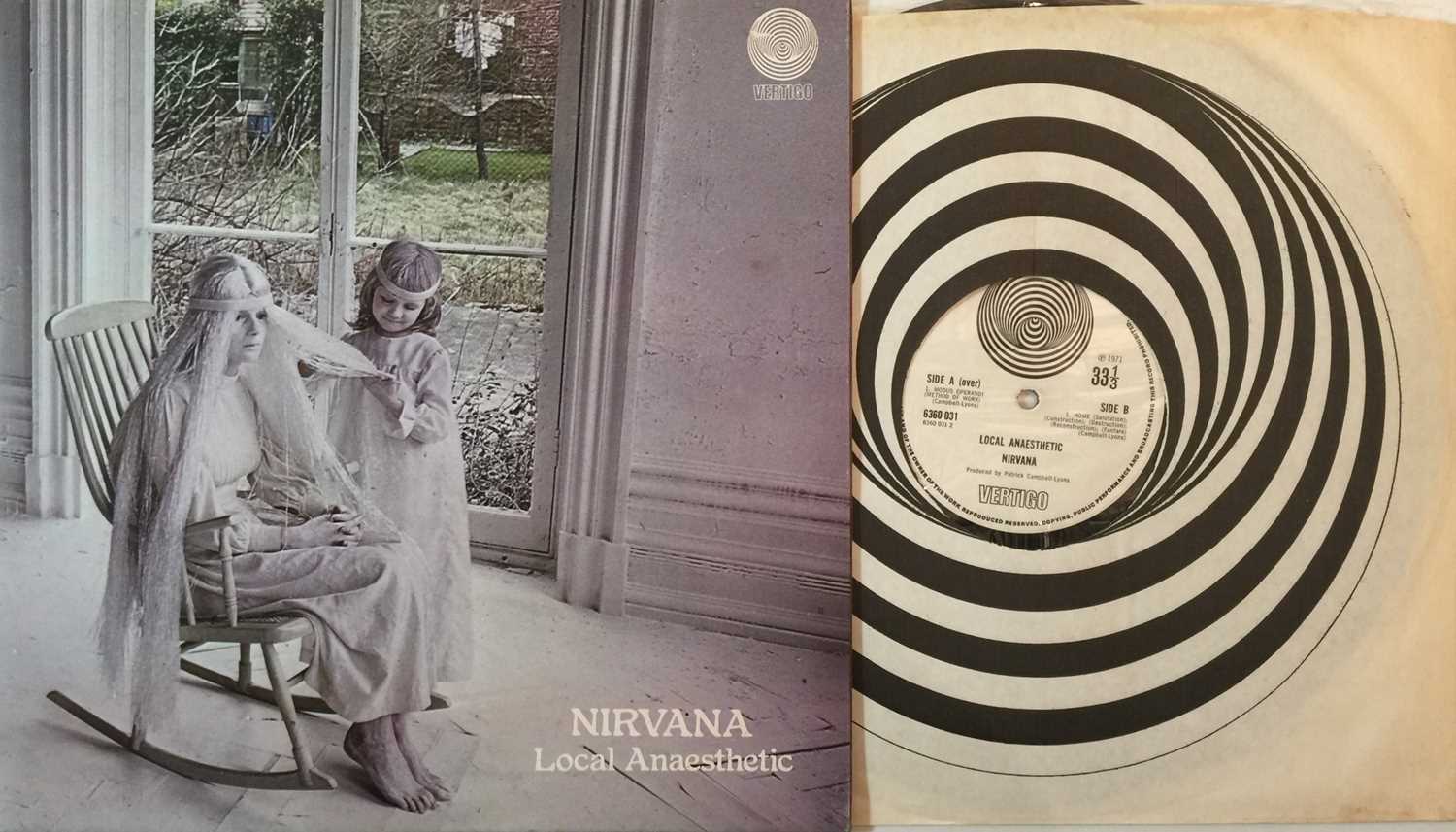 Lot 45 - NIRVANA - LOCAL ANAESTHETIC LP (ORIGINAL UK VERTIGO SWIRL - 6360 031)