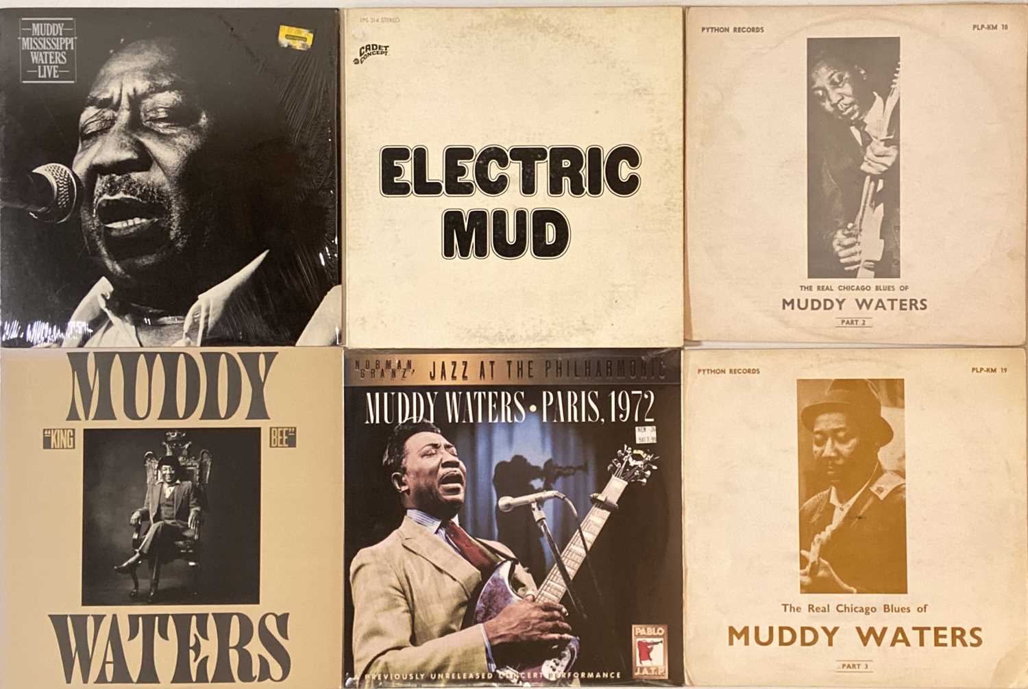 Lot 59 - MUDDY WATERS - LPs (WITH PYTHON RECORDS RELEASES)