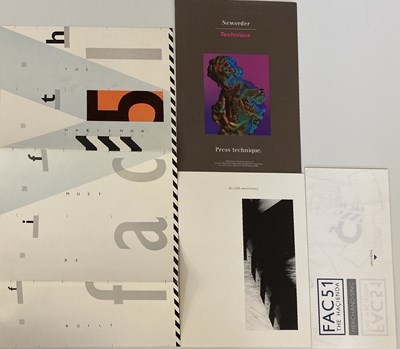 Lot 5 - ORIGINAL HACIENDA / NEW ORDER PRESS AND MEMBERSHIP EPHEMERA.