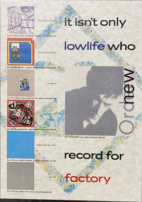Lot 17 - 1985 FACTORY RECORDS PROMOTIONAL POSTER.