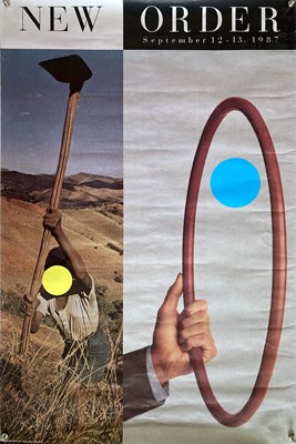 Lot 18 - NEW ORDER JOHN BALDESSARI 1987 POSTER.