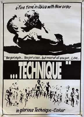 Lot 27 - NEW ORDER TECHNIQUE ORIGINAL POSTER.