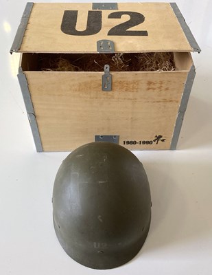 Lot 23 - U2 - 1980 - 1990 PROMOTIONAL ISSUED HELMET.