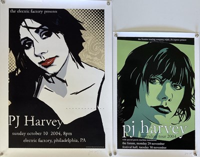 Lot 420 - PJ HARVEY POSTERS - TOUR ITINERARY ETC.