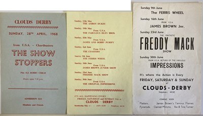 Lot 79 - CLOUDS DERBY ORIGINAL SOUL HANDBILLS - INC JAMES BROWN