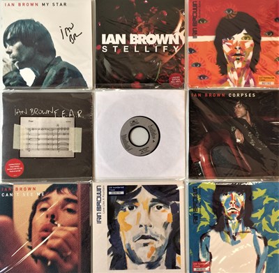 Lot 335 - IAN BROWN  - COMPLETE 7" COLLECTION