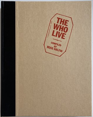 Lot 97 - ROSS HALFIN - THE WHO LIVE - SIGNED BOOK.