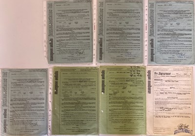 Lot 149 - 1960S MARQUEE CLUB CONTRACTS.