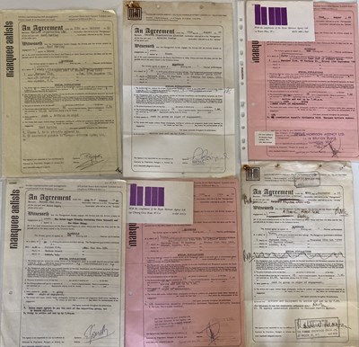 Lot 150 - 1960S MARQUEE CLUB CONTRACTS.