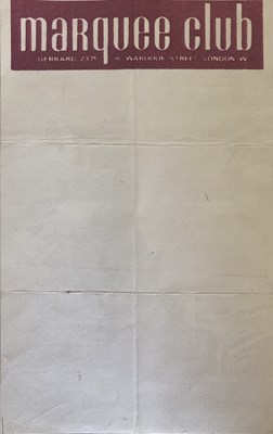 Lot 122 - MARQUEE CLUB LONDON FLYERS - INC CREAM.