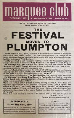 Lot 122 - MARQUEE CLUB LONDON FLYERS - INC CREAM.