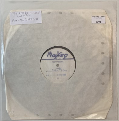 Lot 359 - JOY DIVISION - SUBSTANCE LP (ORIGINAL UK WHITE LABEL TEST PRESSING - FAC 250)