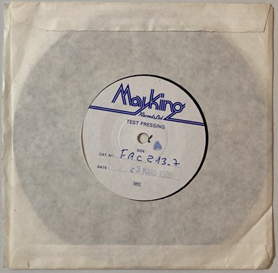 Lot 366 - JOY DIVISION - ATMOSPHERE 7" (UK MAYKING WHITE LABEL TEST PRESSING - FAC 213-7)