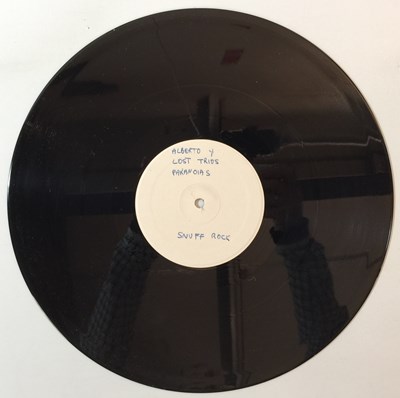 Lot 383 - ALBERTO Y LOST TRIOS PARANOIAS - SNUFF ROCK (12" WHITE LABEL TEST PRESSING - STIFF DJ EP)