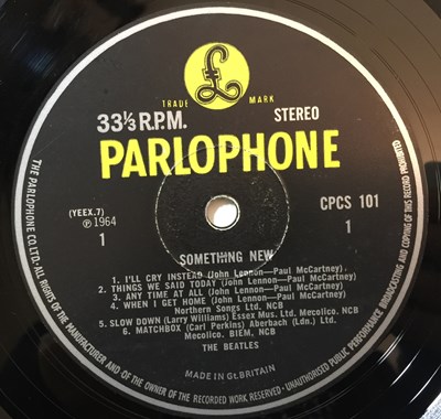 Lot 25 - THE BEATLES - SOMETHING NEW LP (ORIGINAL EXPORT COPY - CPCS 101)