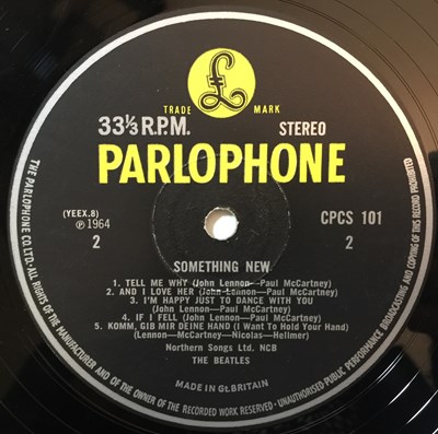 Lot 25 - THE BEATLES - SOMETHING NEW LP (ORIGINAL EXPORT COPY - CPCS 101)