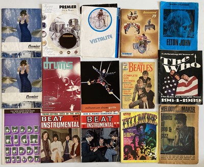Lot 132 - PROGRAMMES, MUSIC MAGAZINES, ORIGINAL DRUM PROMO MATERIALS - ELTON JOHN.