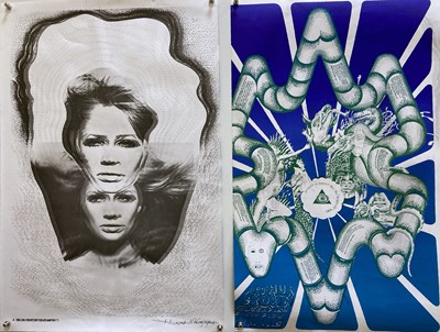 Lot 293 - DAVID VAUGHAN - JEAN SHRIMPTON BIG O POSTERS PROOF PRINTS.