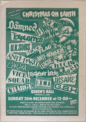 Lot 430 - THE DAMNED/BLACK FLAG 1981 FLYER.