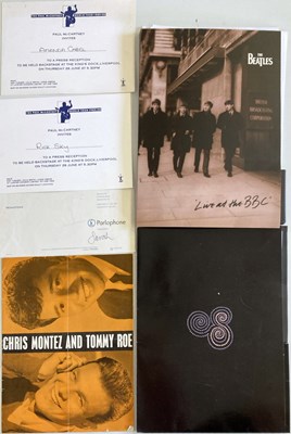 Lot 302 - 1963 BEATLES PROGRAMME / PAUL MCCARTNEY PROMO ITEMS.