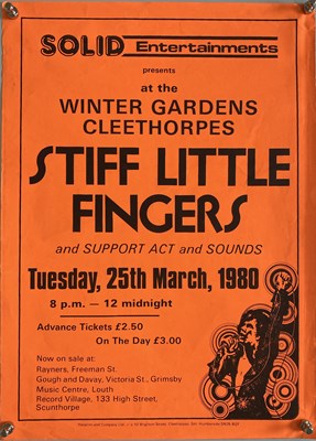Lot 431 - STIFF LITTLE FINGERS 1980 CONCERT POSTER.