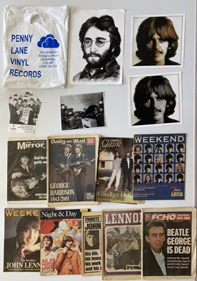 Lot 123 - BEATLES NEWSPAPERS - PHOTOGRAPHS.