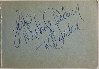 Lot 412 - MICHAEL JACKSON AUTOGRAPH.
