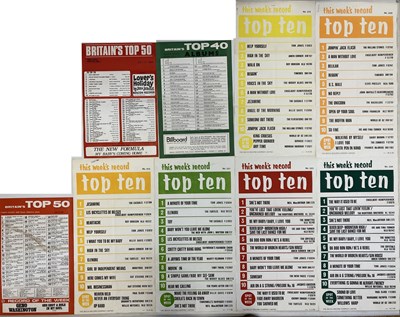 Lot 171 - ORIGINAL 1960S RECORD CHART POSTERS