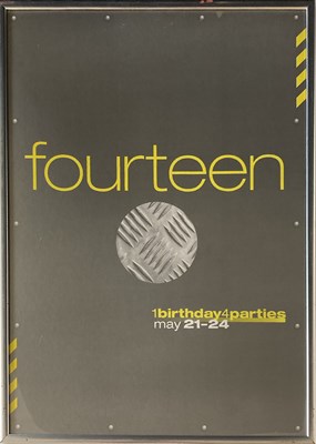 Lot 38 - FACTORY RECORDS - THE HACIENDA FOURTEENTH BIRTHDAY POSTER