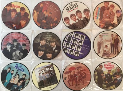 Lot 61 - THE BEATLES - COMPLETE 20TH ANNIVERSARY 7" PICTURE DISC COLLECTION (PLUS 12" HEY JUDE)