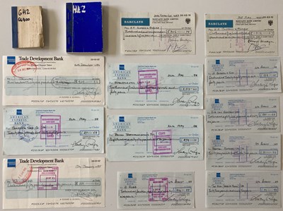 Lot 112 - GEORGE HARRISON CHEQUES.