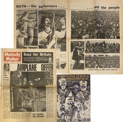 Lot 88 - BATH FESTIVAL OF PROGRESSIVE MUSIC 1970 ORIGINAL PROGRAMME