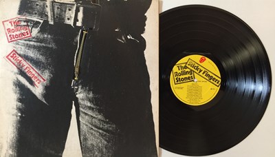 Lot 799 - THE ROLLING STONES - STICKY FINGERS LP (ORIGINAL UK 'MISTAKEN' GATEFOLD COPY - COC 59100)