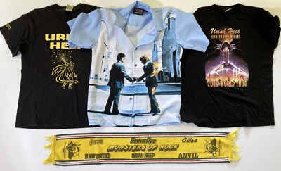 Lot 137 - MUSIC CLOTHING - PINK FLOYD / DONINGTON 1982 / URIAH HEEP.