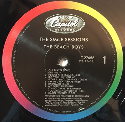 Lot 921 - THE BEACH BOYS - SMILE SESSIONS LP/7"/CD BOX SET (2011 RELEASE - CAPITOL 509990 27658 22)