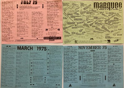 Lot 125 - MARQUEE CLUB PROMOTIONAL HANDBILLS - 1971 - 1981.