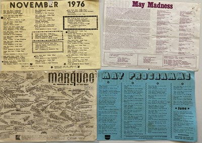 Lot 125 - MARQUEE CLUB PROMOTIONAL HANDBILLS - 1971 - 1981.