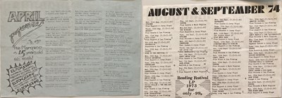 Lot 125 - MARQUEE CLUB PROMOTIONAL HANDBILLS - 1971 - 1981.