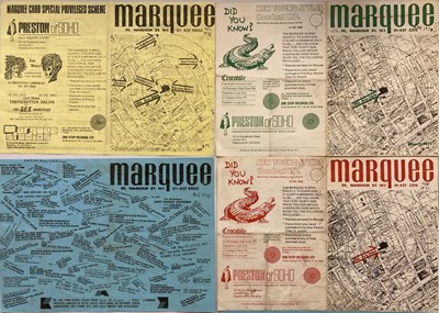 Lot 125 - MARQUEE CLUB PROMOTIONAL HANDBILLS - 1971 - 1981.