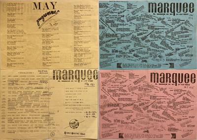 Lot 125 - MARQUEE CLUB PROMOTIONAL HANDBILLS - 1971 - 1981.