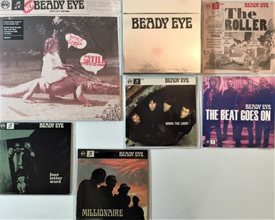 Lot 1000 - BEADY EYE - 7" COLLECTION PLUS LP (FROM DIFFERENT GEAR STILL SPEEDING PERIOD)