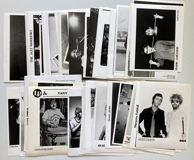 Lot 398 - MUSIC PROMOTIONAL PHOTOGRAPHS - GRACE JONES / JAZZ ARTISTS.